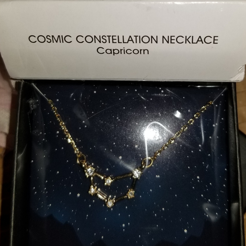 New Avon Capricorn Cosmic Constellation Necklace - Picture 2 of 4